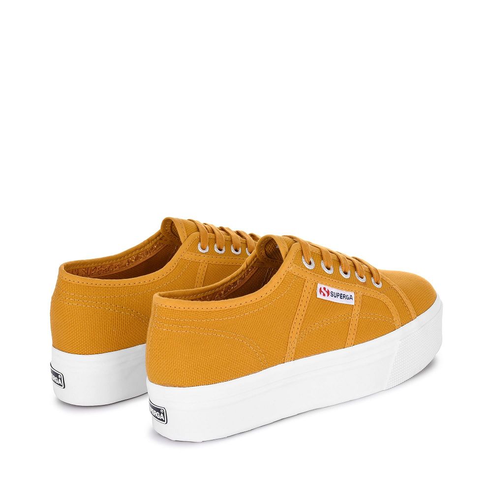 Superga 2790acotw Linea Up And Down Yellow Platform Sneakers - Women's Sneakers USA | US8407140